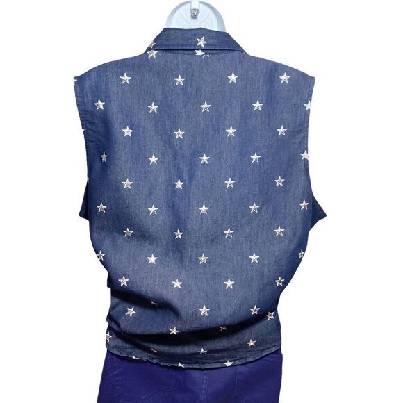 Custom Star Embellished Sleeveless Top - Picture 3 of 6